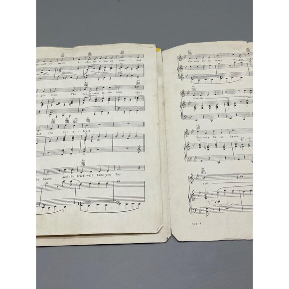 Vintage Sheet Music "I Whistle A Happy Tune" from "The King and I" Rodgers READ - Picture 7 of 9